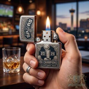 San Antonio Spurs 2026 NBA Champions Zippo