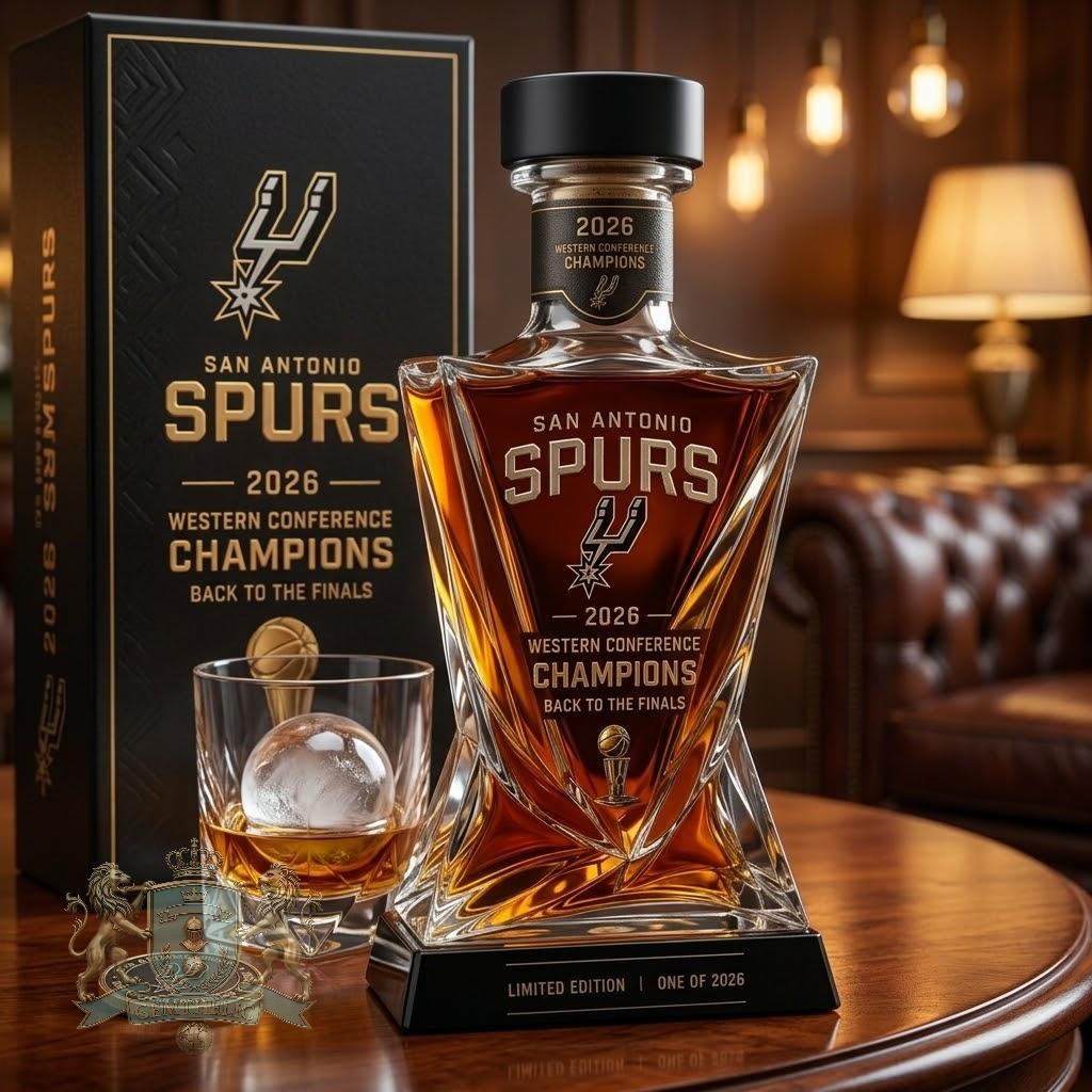 San Antonio Spurs 2026 Champions Back to the Finals Whiskey Decanter