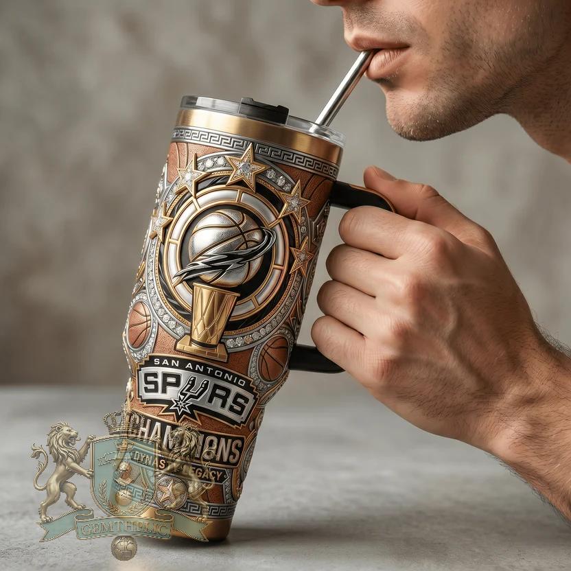 San Antonio Spurs Champions Dynasty Legacy Tumbler - Detail View