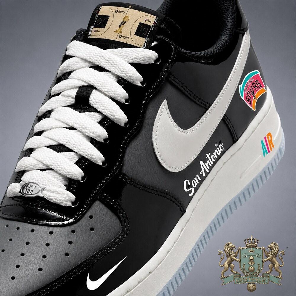 San Antonio Spurs Fiesta Colorway Custom Nike Air Force 1 - Detail View