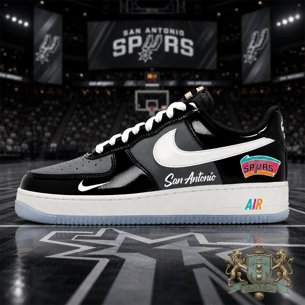 San Antonio Spurs Fiesta Colorway Custom Nike Air Force 1 - Front View