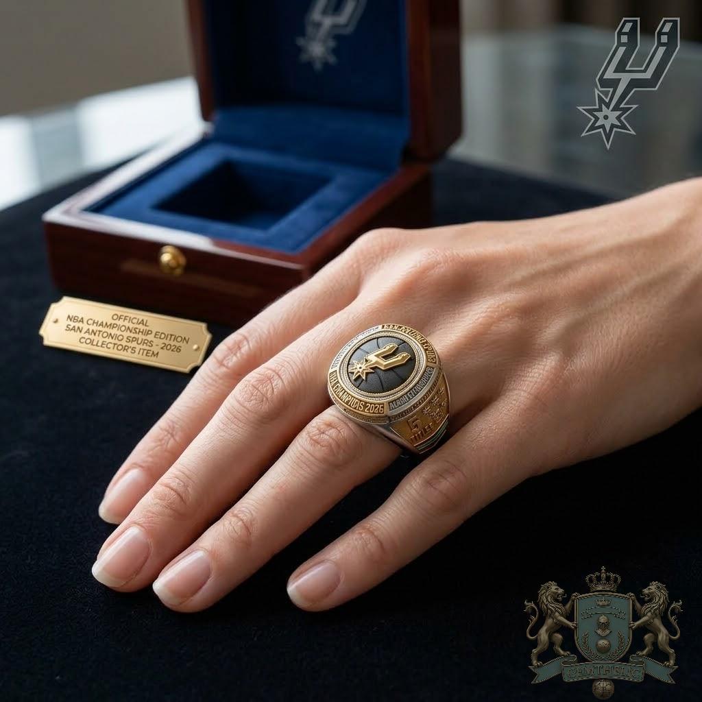 San Antonio Spurs NBA Champions 2026 Ring - Detail View