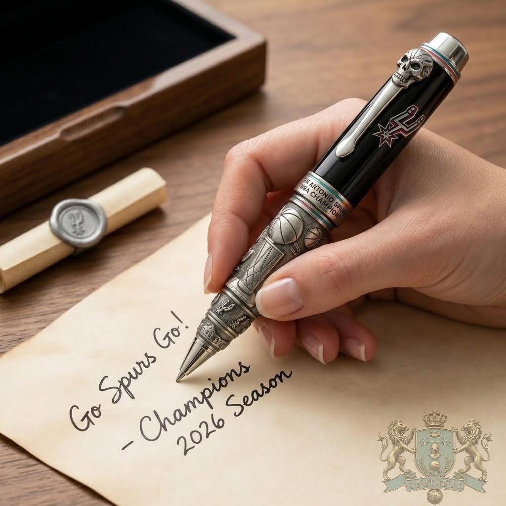 San Antonio Spurs NBA Champions 2026 Pen - Detail View