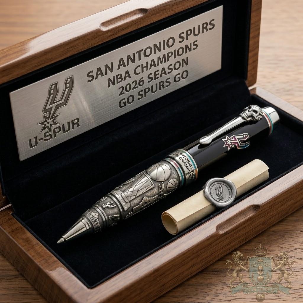 San Antonio Spurs NBA Champions 2026 Pen - Front View