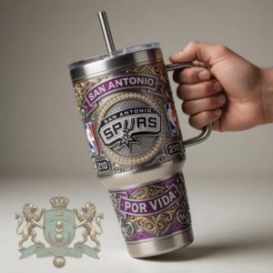San Antonio Spurs San Antonio Connection Por Vida Ornate Tumbler