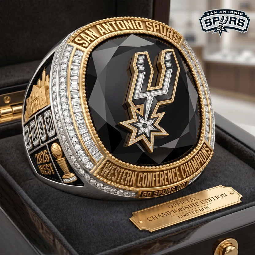 San Antonio Spurs Western Conference Champions 2026 Ring - Front View