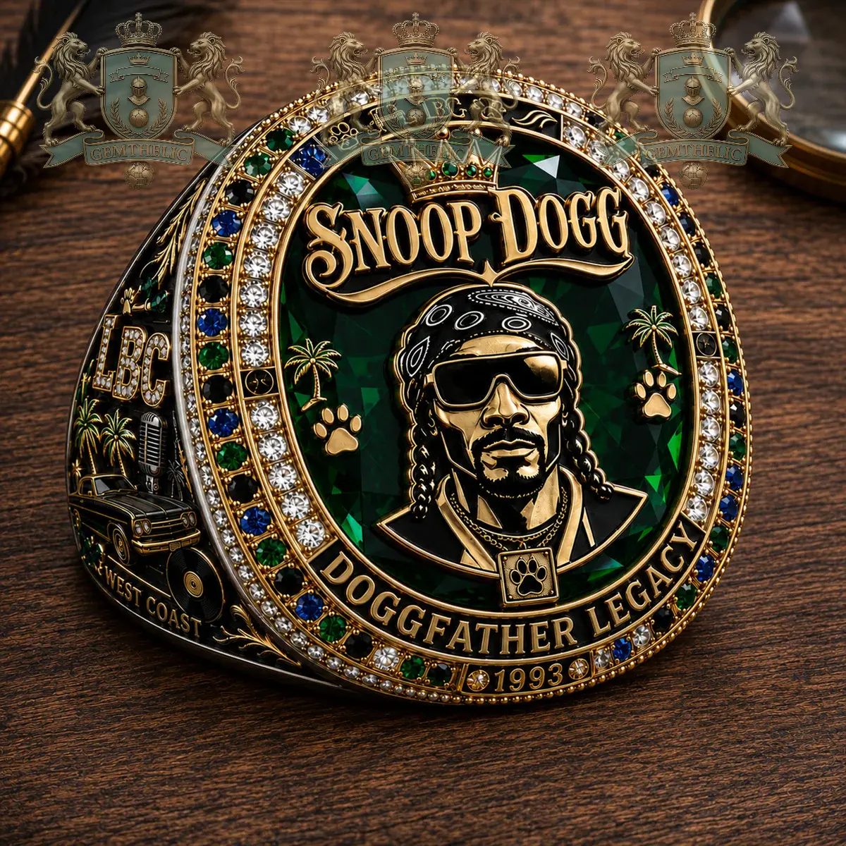 Snoop Dogg Doggfather Legacy Collectible Ring - Front View