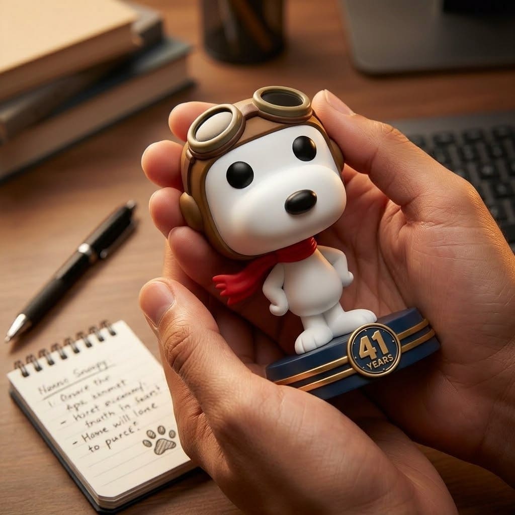 Snoopy 41st Anniversary Edition Flying Ace Funko Pop! - Detail View