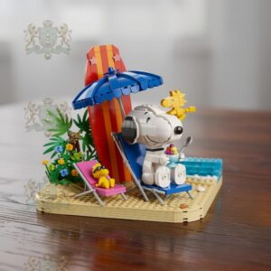 Snoopy and Woodstock Beach Fun Building Block