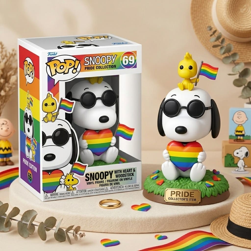 Snoopy and Woodstock Pride Collection Funko Pop - Front View