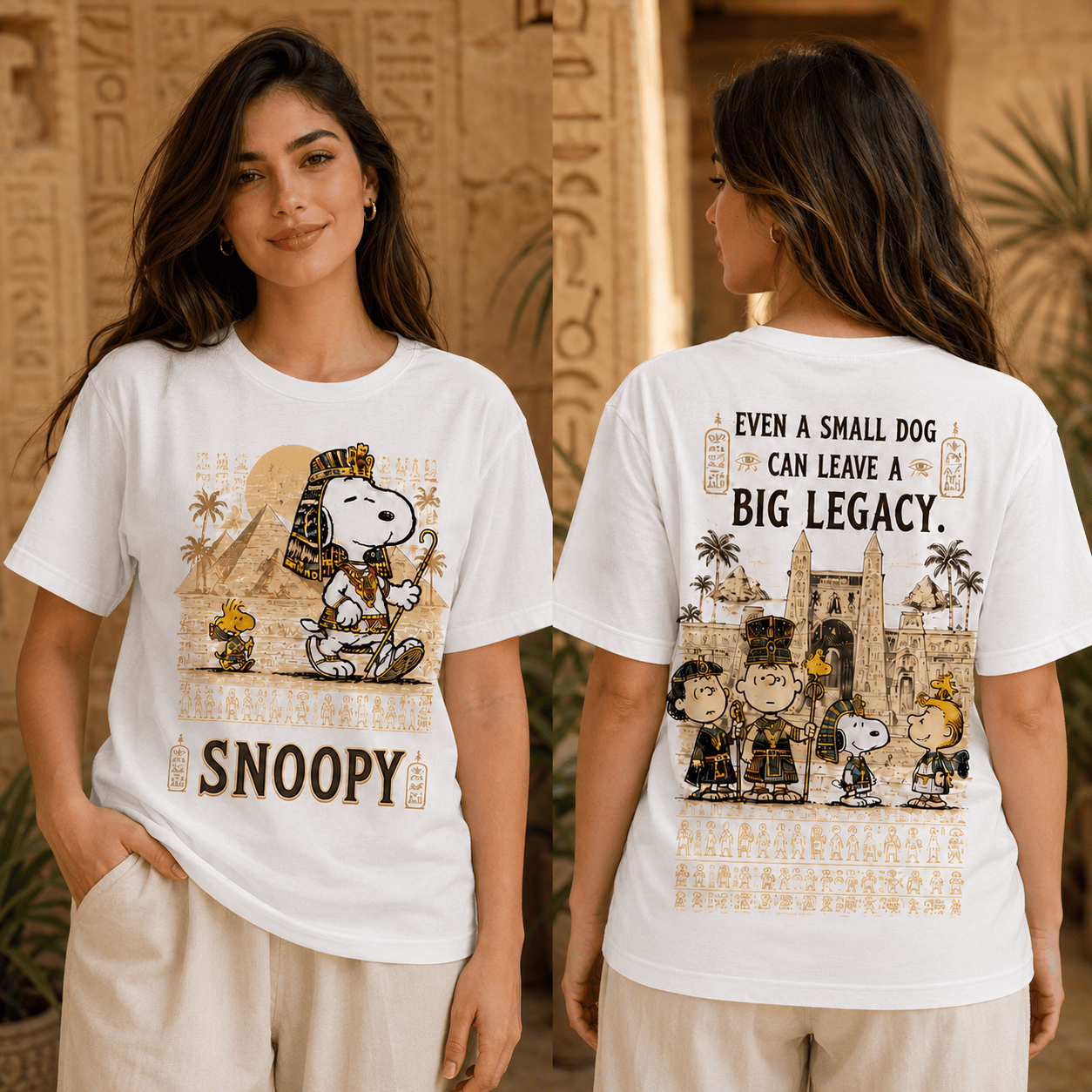 Snoopy Peanuts Can Leave A Big Legacy T-Shirt - Front View