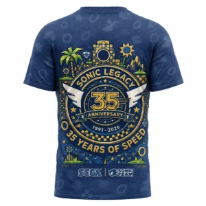 Sonic the Hedgehog 35th Anniversary 1991-2026 Sonic Legacy 35 Years Of Speed Gotta Go Fast! T-Shirt