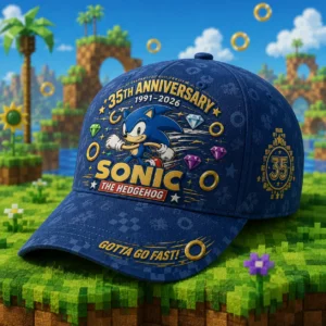 Sonic the Hedgehog 35th Anniversary 1991-2026 Sonic Legacy 35 Years Of Speed Gotta Go Fast! T-Shirt