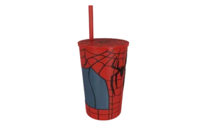 spider man web pattern straw tumbler 3