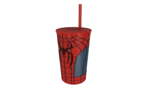 spider man web pattern straw tumbler 4