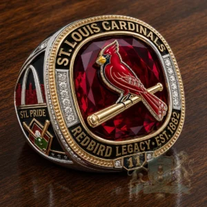St. Louis Cardinals 11 World Series Redbird Legacy EST. 1882 Championship Ring