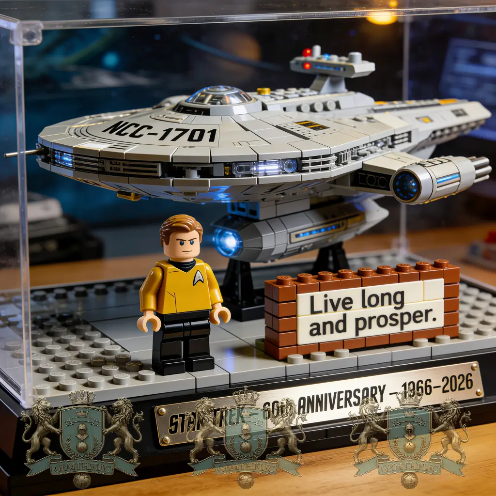 Star Trek 60th Anniversary Building Blocks Set - Front View