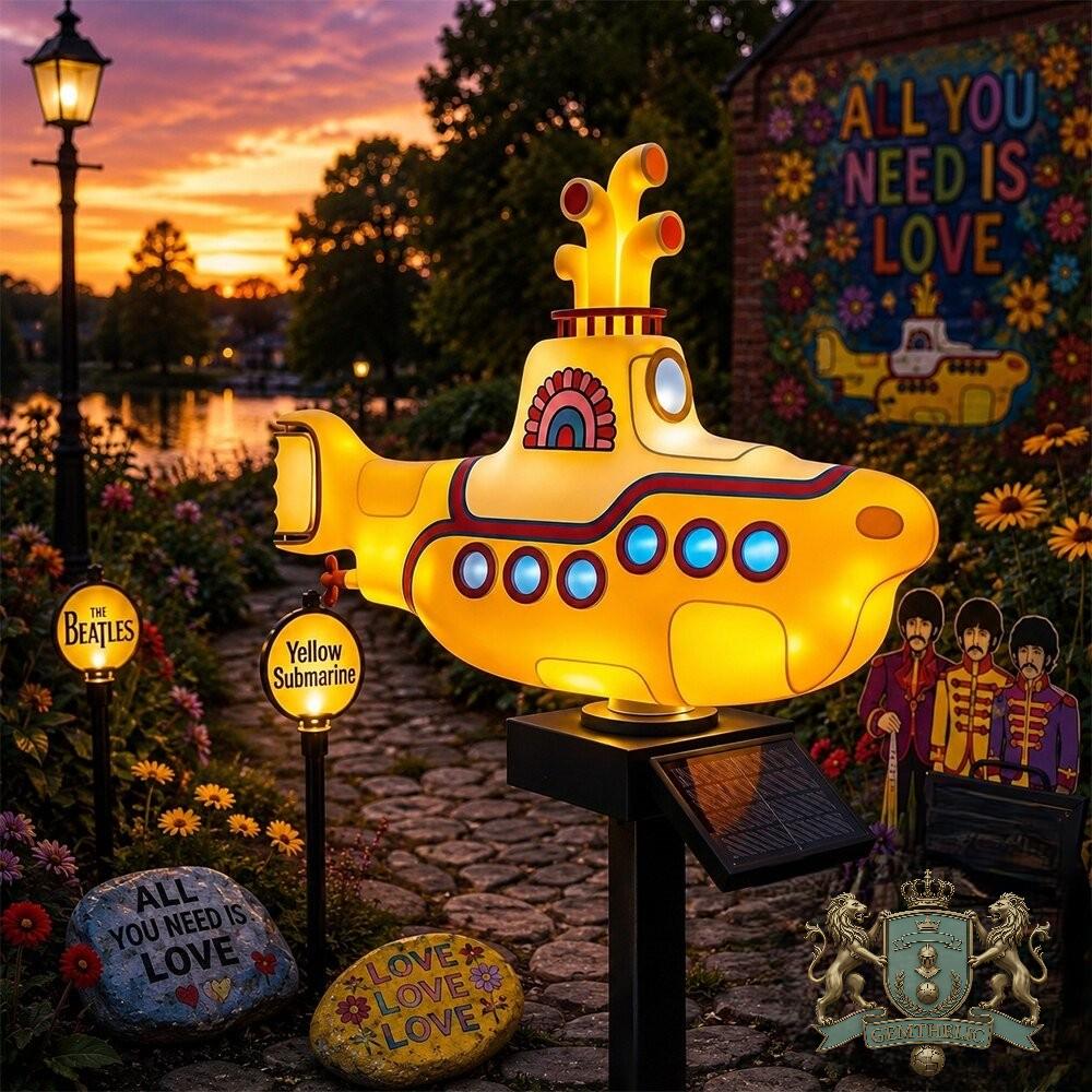 The Beatles Yellow Submarine Garden Light - Front View