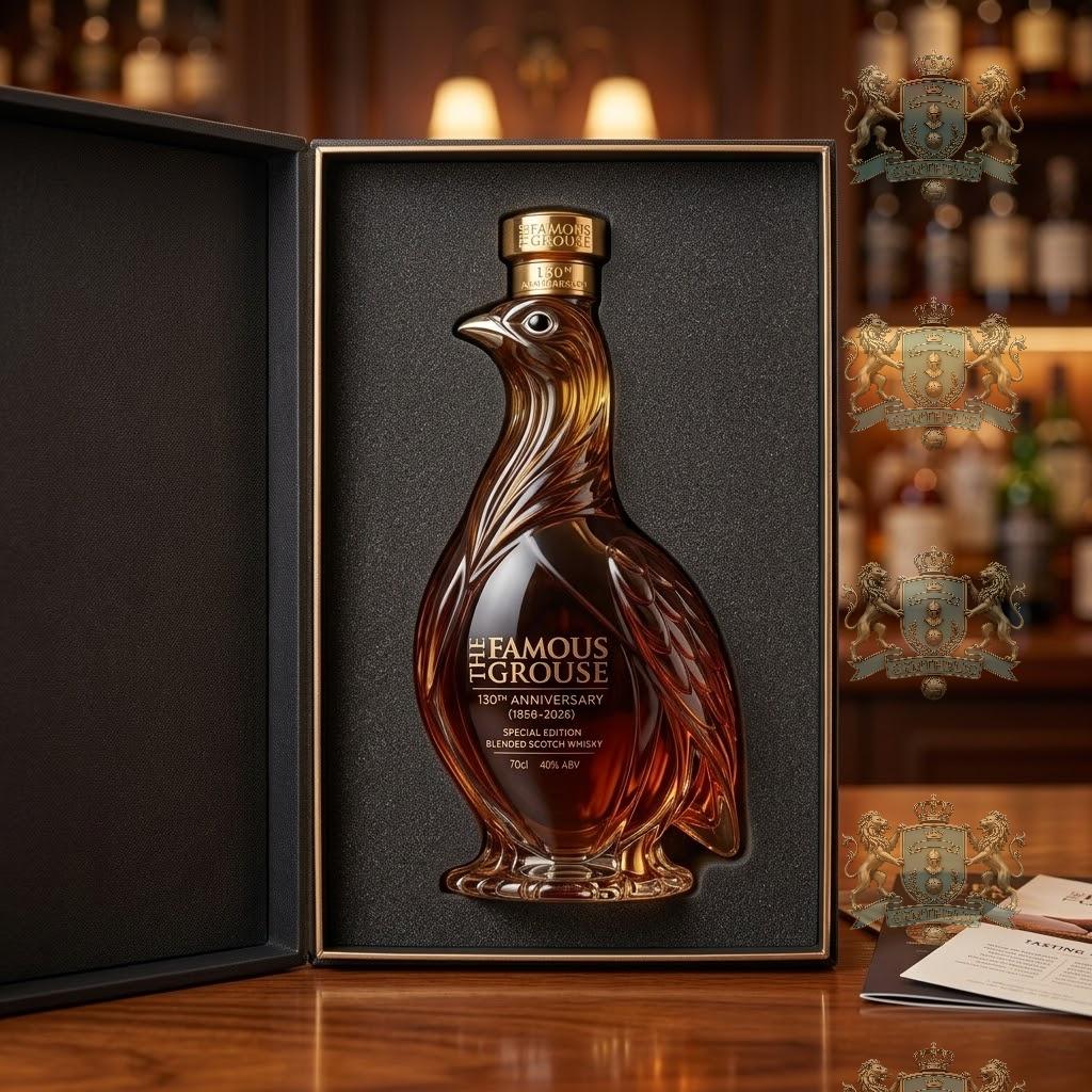 The Famous Grouse 130th Anniversary Whisky Bottle