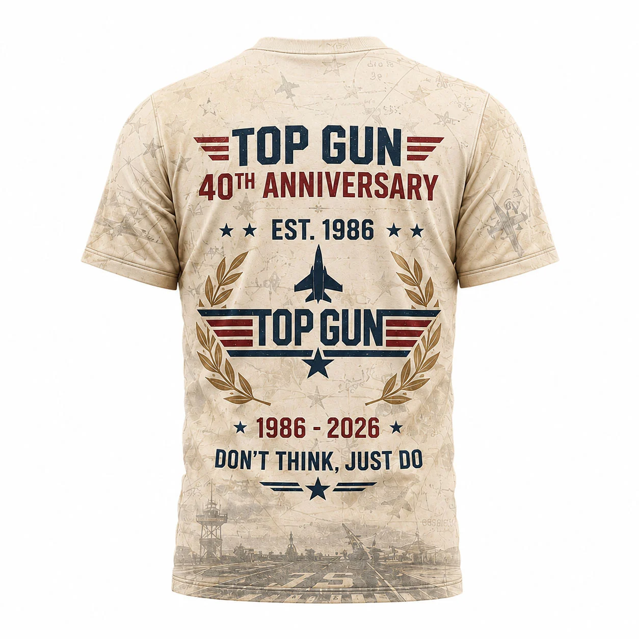 Top Gun Maverick 40th Anniversary T-Shirt - Detail View
