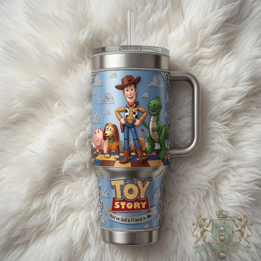 Toy Story Ornate You've Got a Friend in Me Tumbler - Detail View