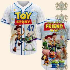 Toy Story You've Got a Friend in Me Song All Characters Baseball Jersey