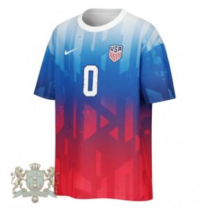 United States National World Cup 2026 Player Name Number Red White Blue Gradient Design Soccer Jersey