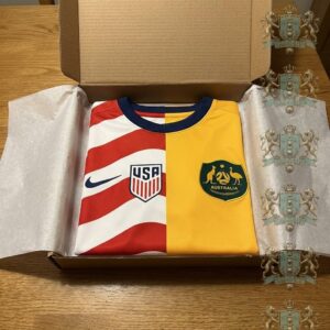 USA and Australia National Soccer Teams Combined National Soccer Jersey