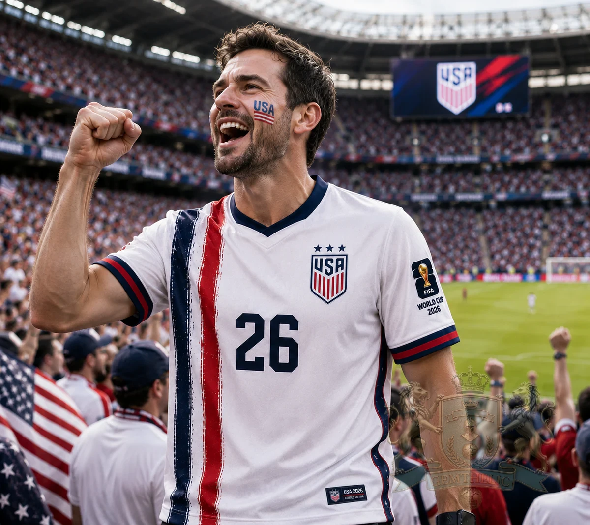 USA National Soccer Team FIFA World Cup 2026 Soccer Jersey - Detail View