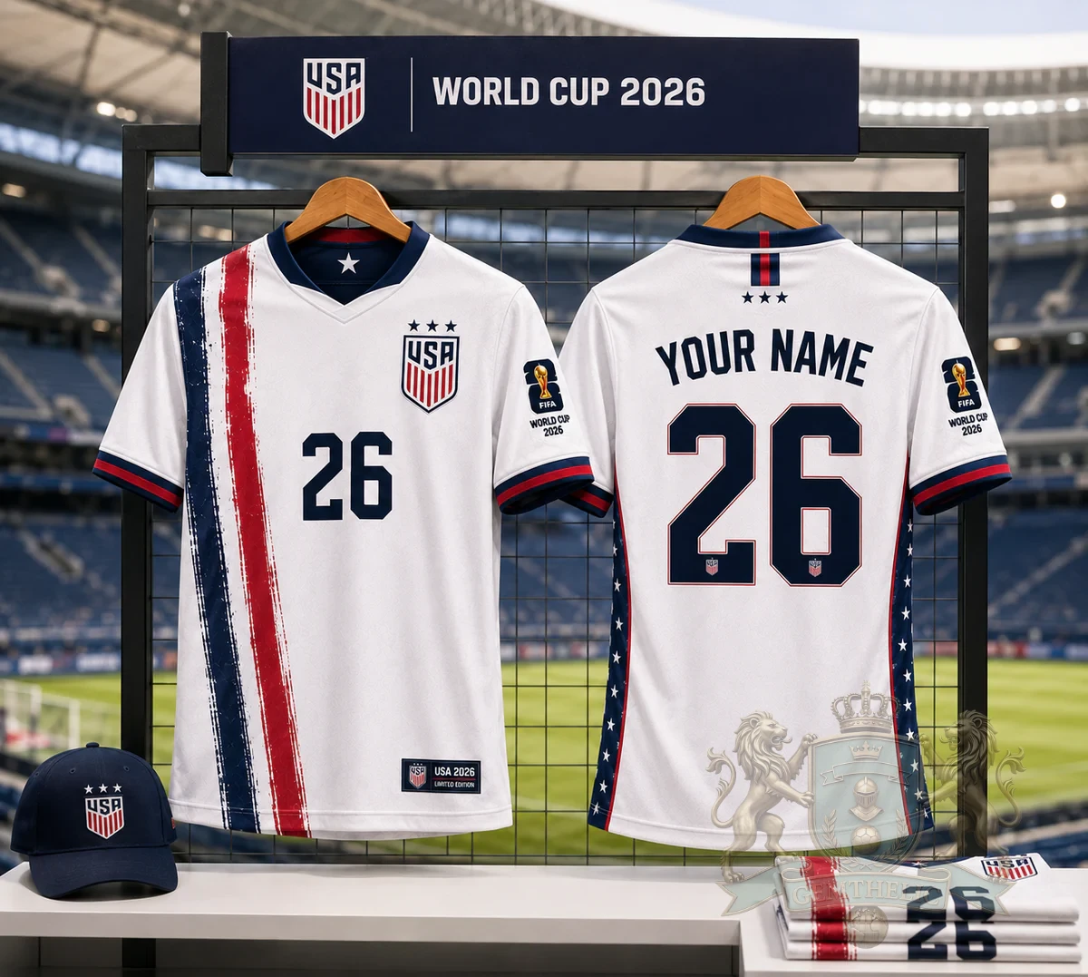 USA National Soccer Team FIFA World Cup 2026 Soccer Jersey - Front View