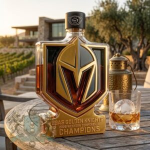 Vegas Golden Knights 2026 Western Conference Champions Whiskey Bottle