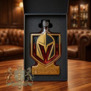 Vegas Golden Knights 2026 Western Conference Champions Whiskey Bottle