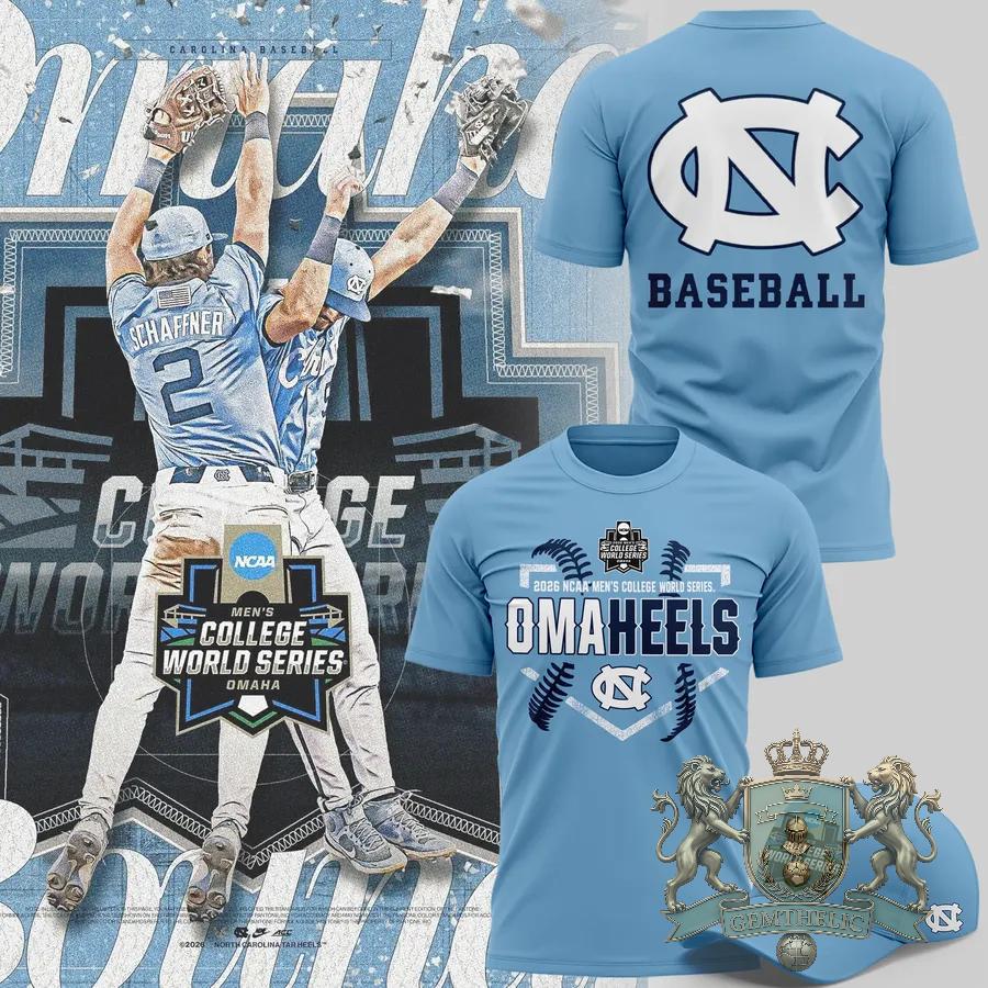 West Virginia Mountaineers College World Series Bound Omaha T-Shirt - Front View