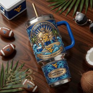 West Virginia Mountaineers Summer Tumbler