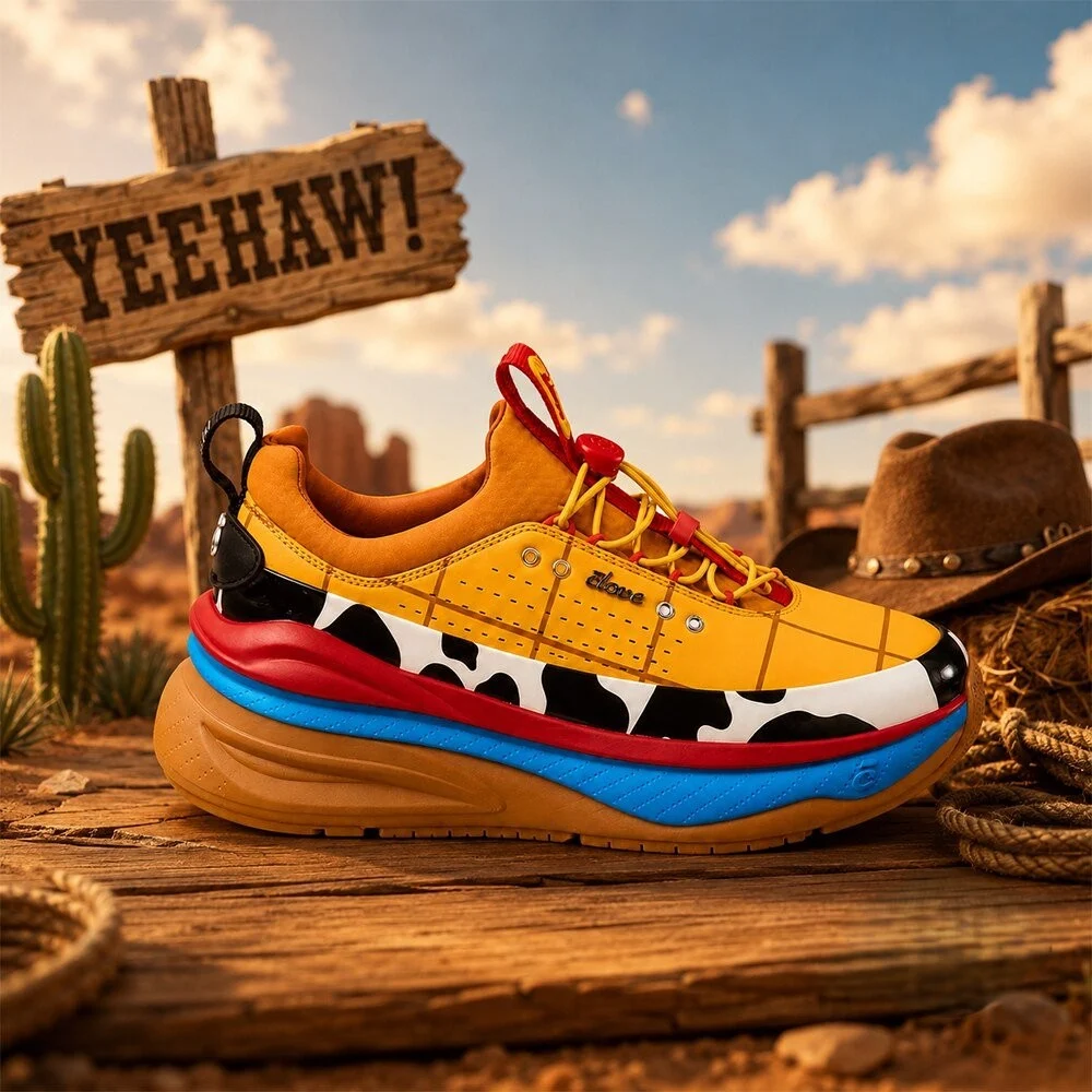 Woody Toy Story Costume Inspired Sneaker - Front View