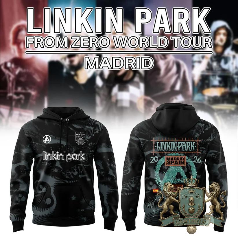 Linkin Park From Zero World Tour Madrid 2026 Hoodie