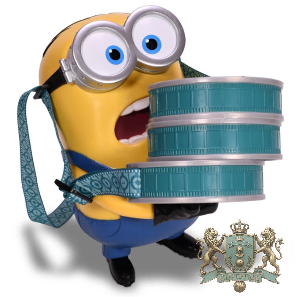 Minion Film Reel Popcorn Bucket - Front View