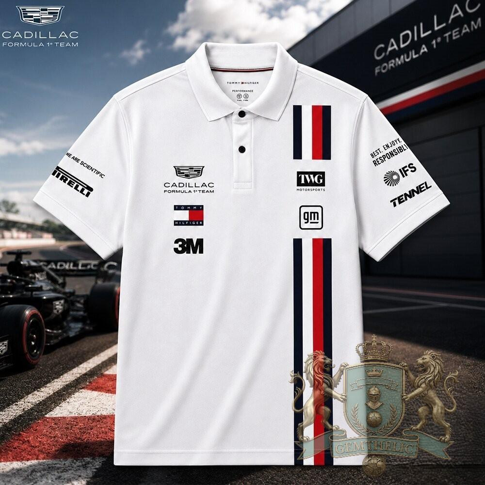 Cadillac Formula 1 Team Performance Team Polo Shirt - Front View