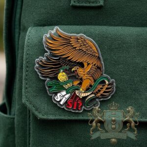 Mexico Mexican Coat of Arms Sí? Acrylic Pin