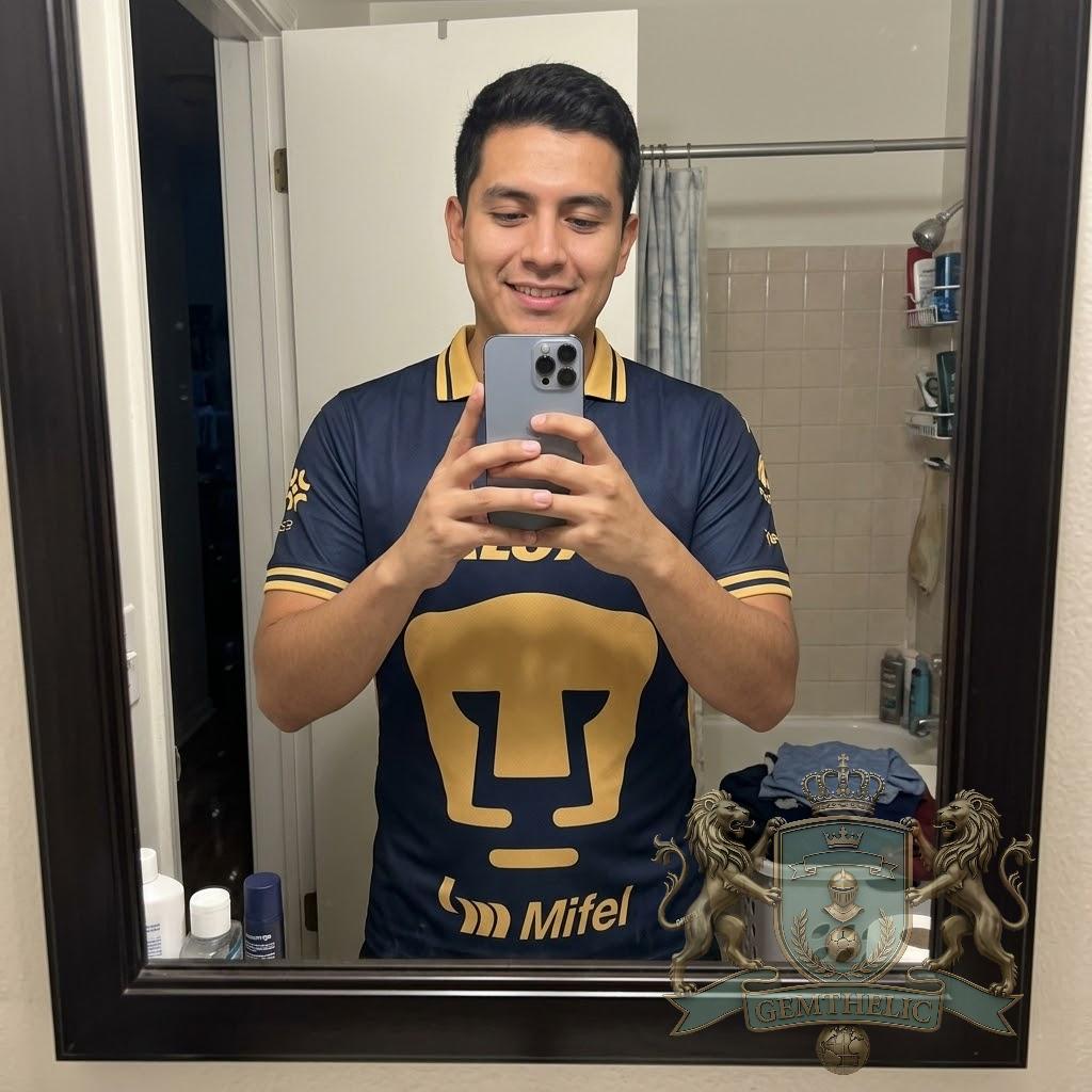 Pumas UNAM Raloy Mife Navy Away Kit Soccer Jersey