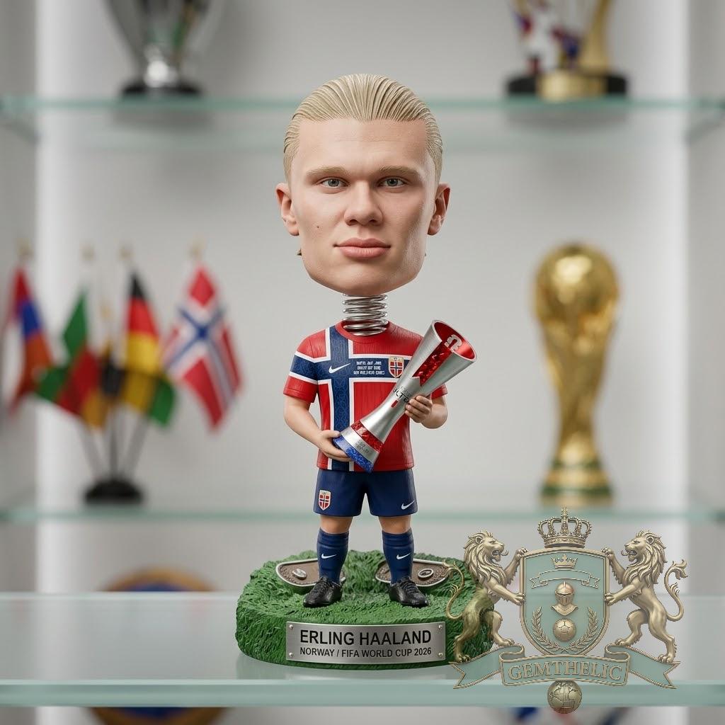 Erling Haaland Norway FIFA World Cup 2026 Bobblehead - Front View