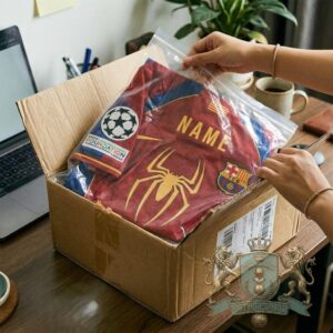 New FC Barcelona x Spider Man Marvel Soccer Jersey