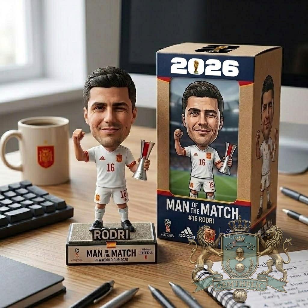 Rodri Spain FIFA World Cup 2026 Man of the Match Bobblehead