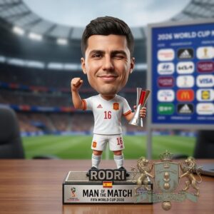 Rodri Spain FIFA World Cup 2026 Man of the Match Bobblehead