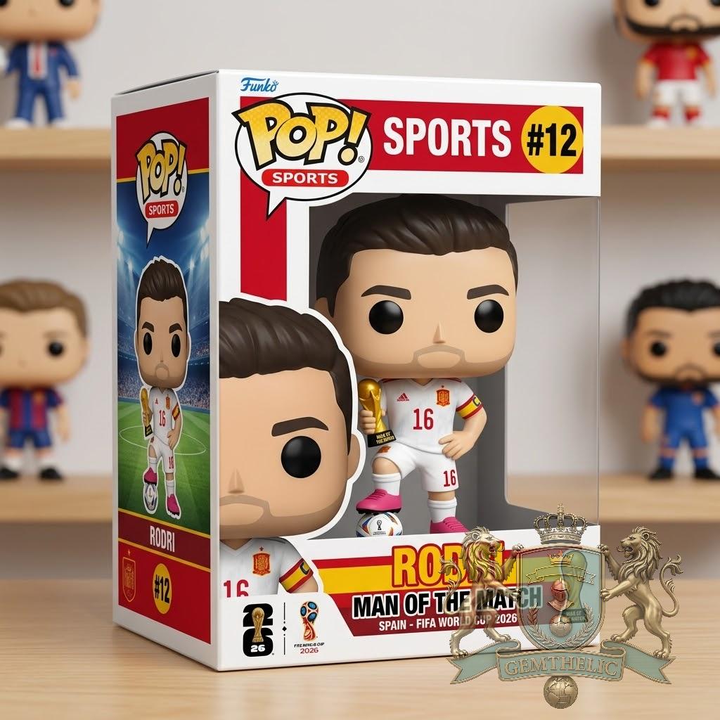 Rodri Spain Man of the Match FIFA World Cup 2026 Funko Pop Figure - Front View
