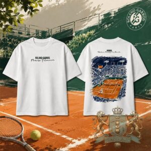 Roland Garros Paris France Tennis Clay Court T-Shirt