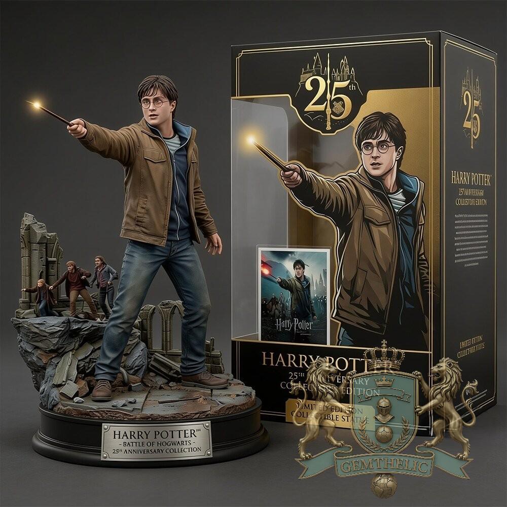 Harry Potter 25th Anniversary Battle of Hogwarts Collectible Statue - Detail View