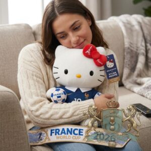 Hello Kitty Kylian Mbappé France 2026 World Cup Plush Toy