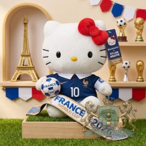 Hello Kitty Kylian Mbappé France 2026 World Cup Plush Toy