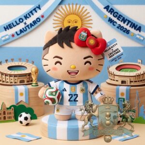 Hello Kitty Lautaro Martínez World Cup 2026 Plush Toy